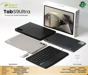 تبلت CCIT مدل TAB S9 Ultra رم 16 گیگ حافظه 1 ترابایت همراه کیبورد و ایرپاد
